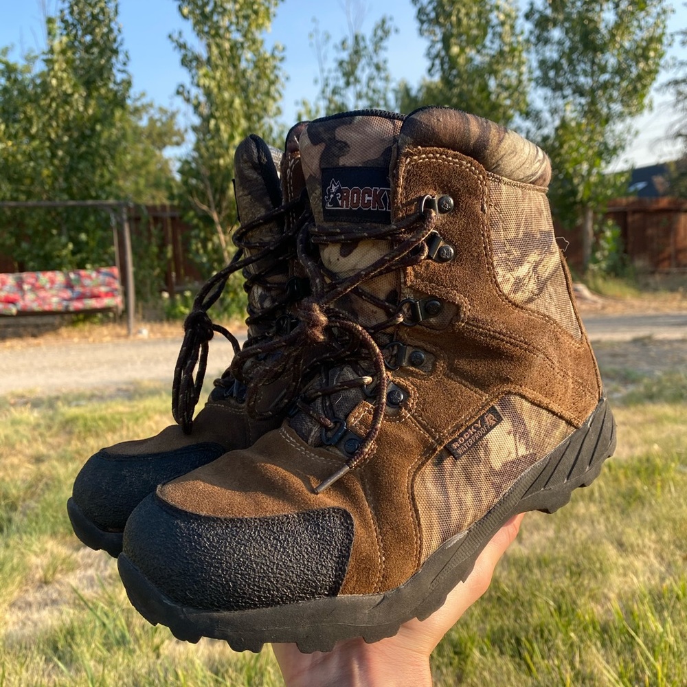 3m rockey boots water resistant camo